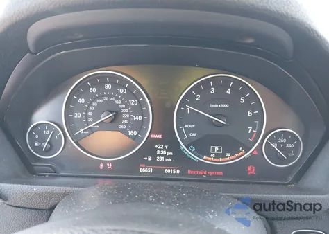 2013 BMW 328I xDrive z USA, uszkodzony, nr VIN WBA3B5C53DF592988